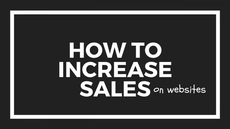How to increase sales on websites